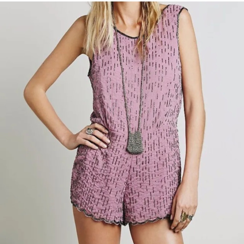 Free People Sequin Romper